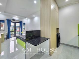 Căn hộ 1 phòng ngủ ban công tách bếp full nội thất ngay hàng xanh ở nguyễn hữu cảnh bình thạnh