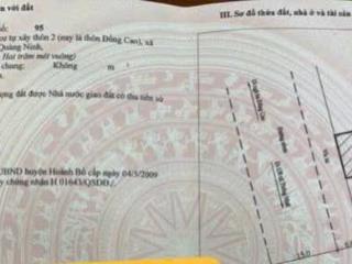 Chính chủ bán đất mặt đường thôn đồng cao  xã thống nhất  hoành bồ