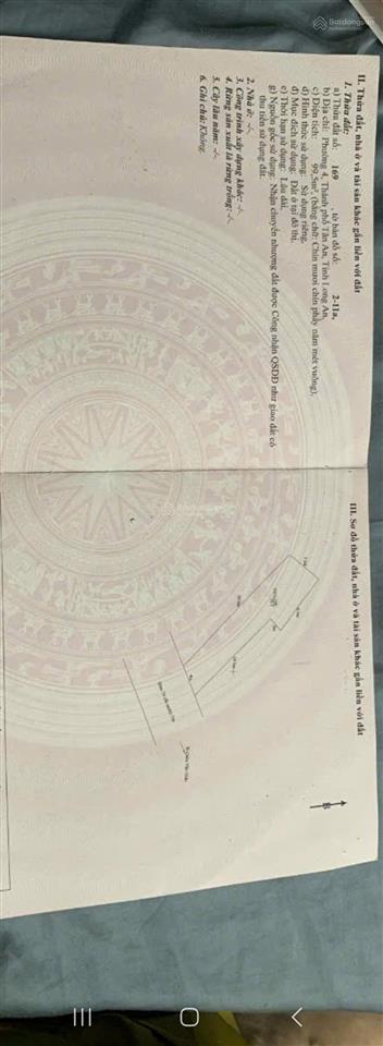 Bán đất nền 99,5m2 tại 4, tân an, long an, 1,5 tỷ