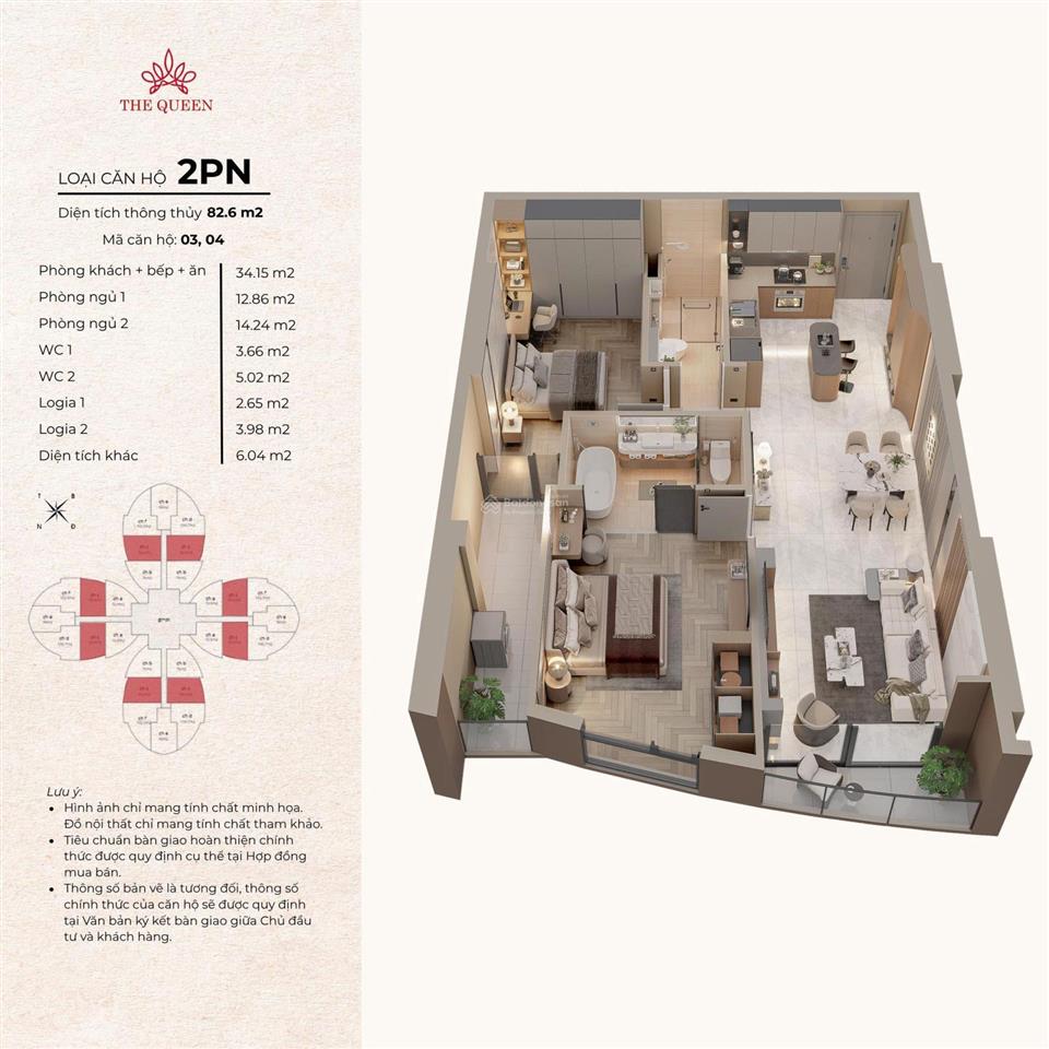 Mở bán chính thức dự án tòa cánh hoa the queen  360 giải phóng, đơn giá chỉ từ 95tr/m2