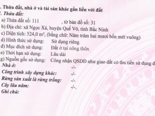 Ngân hàng phát mãi lô đất siêu đẹp tại quế võ  bắc ninh