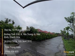 Ngân hàng phát mãi, bán đấu giá 4595m2 đất tại xã yên trung  yên định