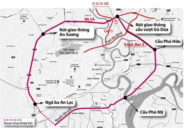 Bán đất mặt tiền đường gò dưa, phường tam bình, tp thủ đức, gần các tuyến huyết mạch, dt 500m2