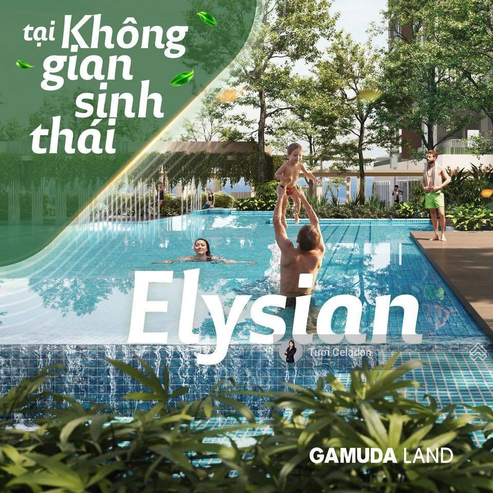 Elysian view hồ bơi  dt 80m2 giá 5,1 tỷ (all in), ký hđmb 5%, tặng 5 năm pql
