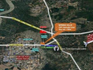 Đón đầu hạ tầng sbqt long thành  spring ville gamuda land  dự kiến 7tỷ8/100m2