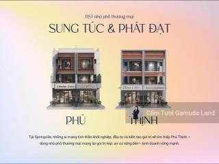(sale cđt)còn căn shophouse spring ville 90m2  10ty3 ck tới 13%