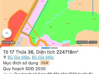 Bán đất đt 741 bù gia mập 22ha mặt tiền đường hơn 1km