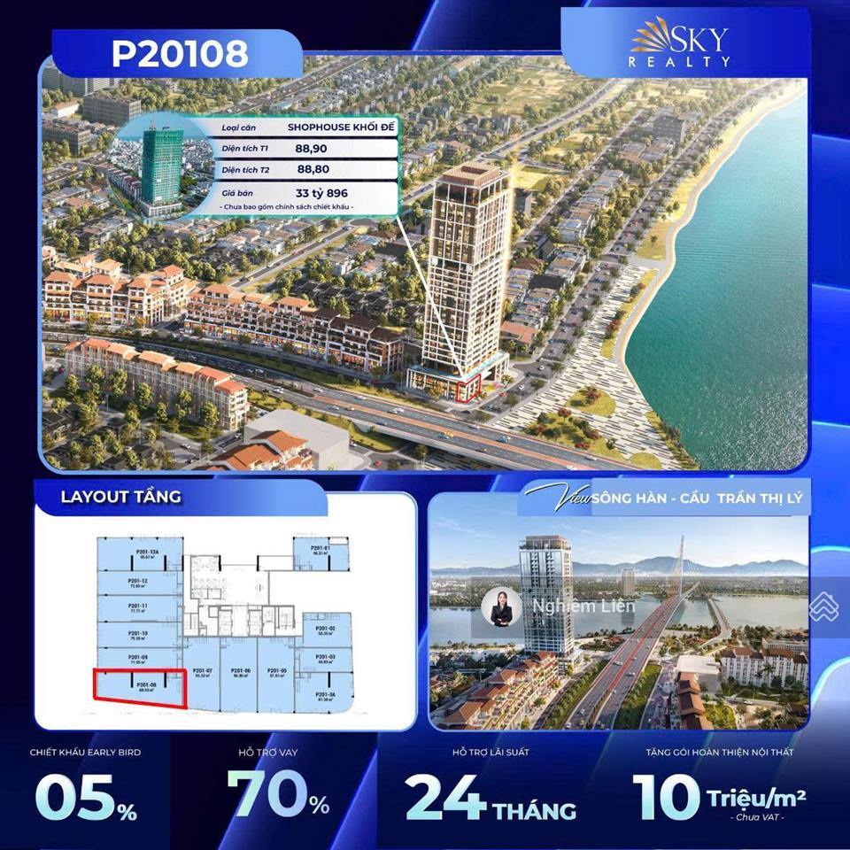 Căn góc shophouse đế sun cosmo view sông pháo hoa tương lai  giá ưu đãi từ cđt kinh doanh ngay