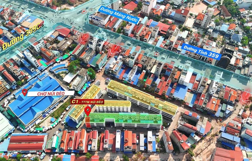 Bán căn góc c1 shophouse  gần chợ núi đèo, giá tốt