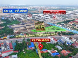 Bán lô đất gần trung tâm  cách trục đường máng 50m, diện tích 77mv giá cực kì đẹp