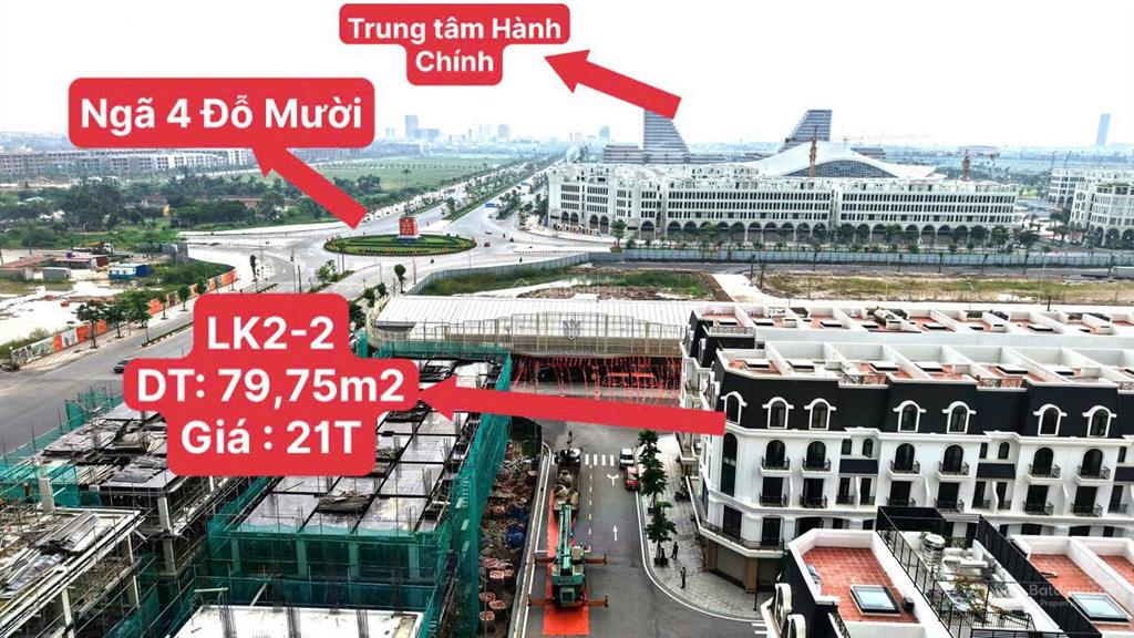 Bán căn góc siêu vip 2 mặt tiền tại hoàng huy new city. diện tích 79,75m2. giá siêu hời 21 tỷ