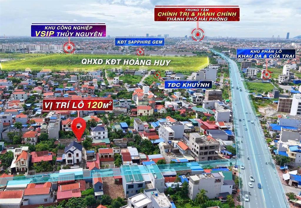 Bán lô đất tại thủy đường, thủy nguyên. diện tích 120m² ngang 6m. giá siêu hời
