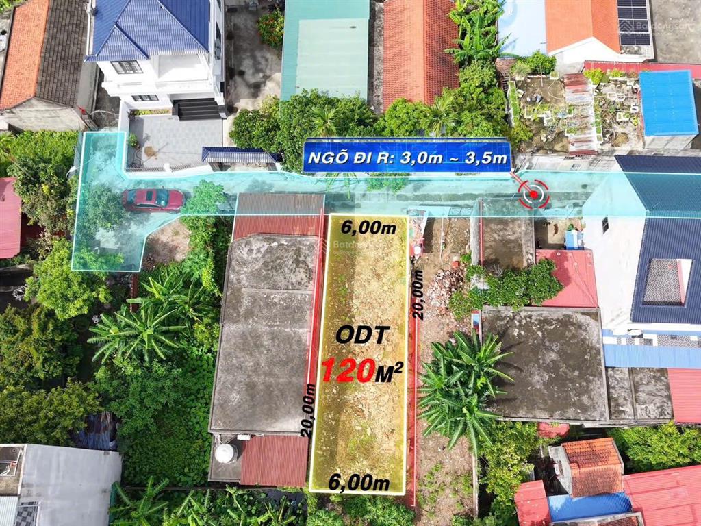 Bán lô đất tại thủy đường, thủy nguyên. diện tích 120m² ngang 6m. giá siêu hời