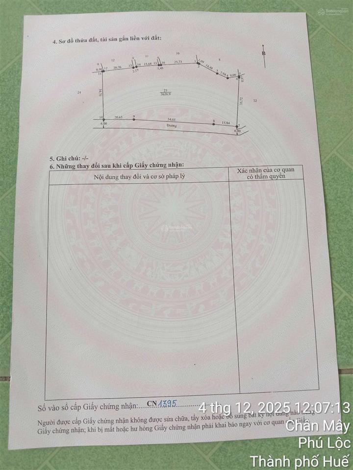 Bán đất thôn bình an xã chân mây, lăng cô thừa thiên huế 3.627m2  ngang 91m  view đẹp