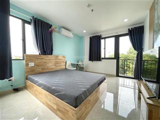 Cho thuê 1 phòng ngủ ban công cực thoáng  cạnh nút giao an phú  q2  bảo vệ 24/24  nhận pet