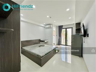 Cho thuê căn hộ studio ngay trần não, quận 2. khu dân cư an ninh. ban công to, máy giặt riêng
