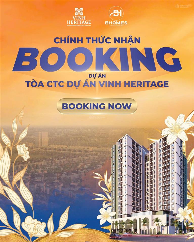 Toà cuối cùng dự án chung cư cao tầng heritage collection vinh tân
