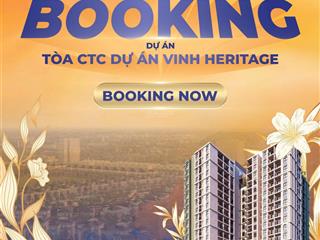 Chính thức nhận booking cao tầng vinh heritage
