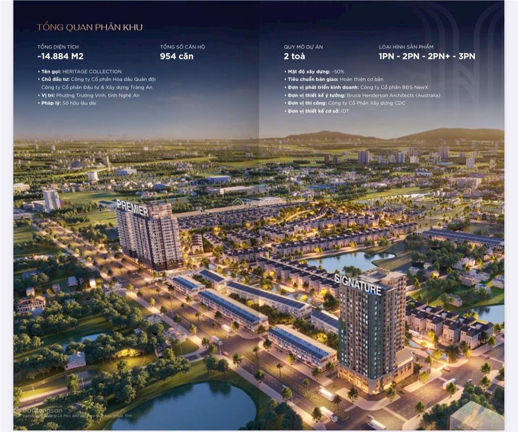 Căn hộ 2pn view đông bắc | vinh heritage