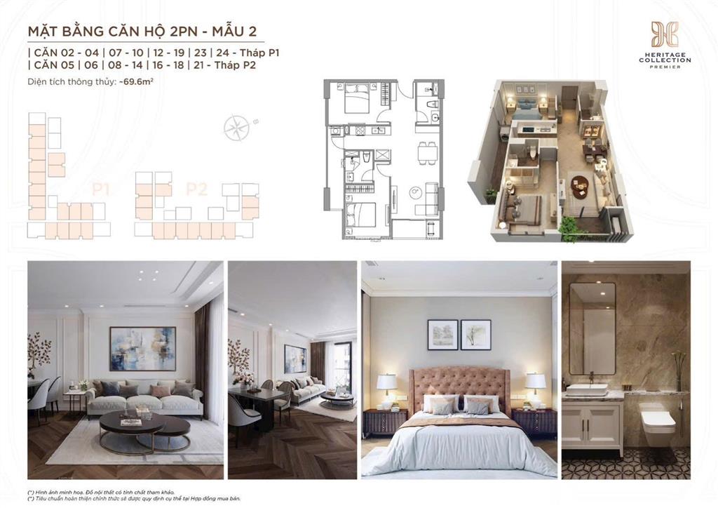 Căn hộ 2pn siêu hot vinh heritage trung tâm tp vinh