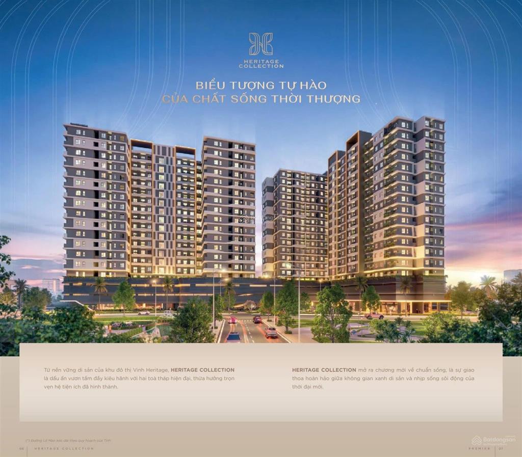 Heritage collection biểu tượng sống mới tại tp. vinh sắp mở bán