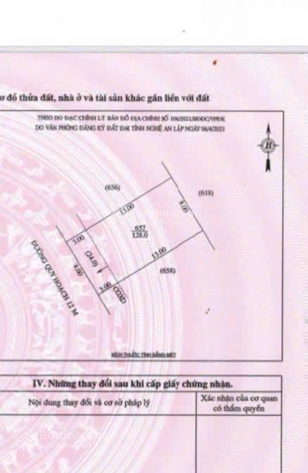 Bán đất đối diện bệnh viện ba lan mới lối 2 đường đại lộ xô viết nghệ tĩnh, giá đầu tư hạ tầng đẹp