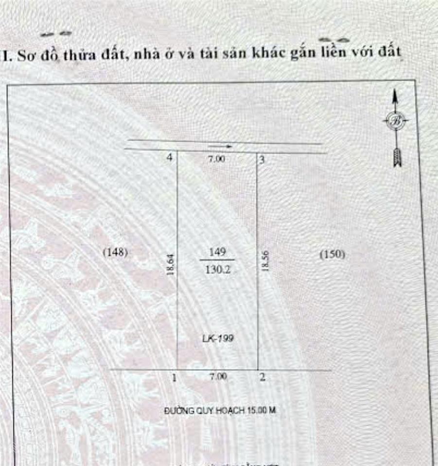 Bán đất mặt đường võ trọng cánh 15m hướng nam phường quán bàu