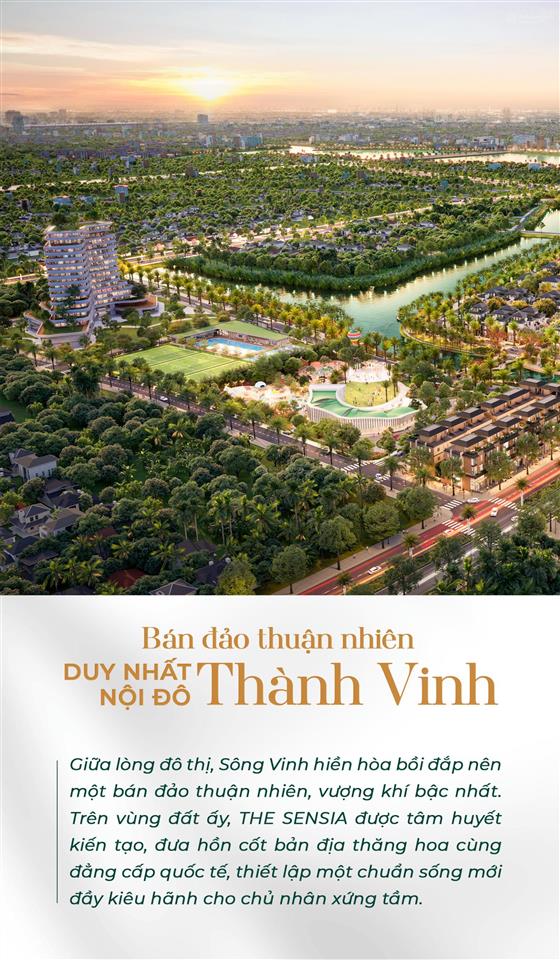 Ra mắt khu đô thị cao cấp the sensia  trí dương tại phường trường vinh với nhiều ưu đãi cực kỳ tốt