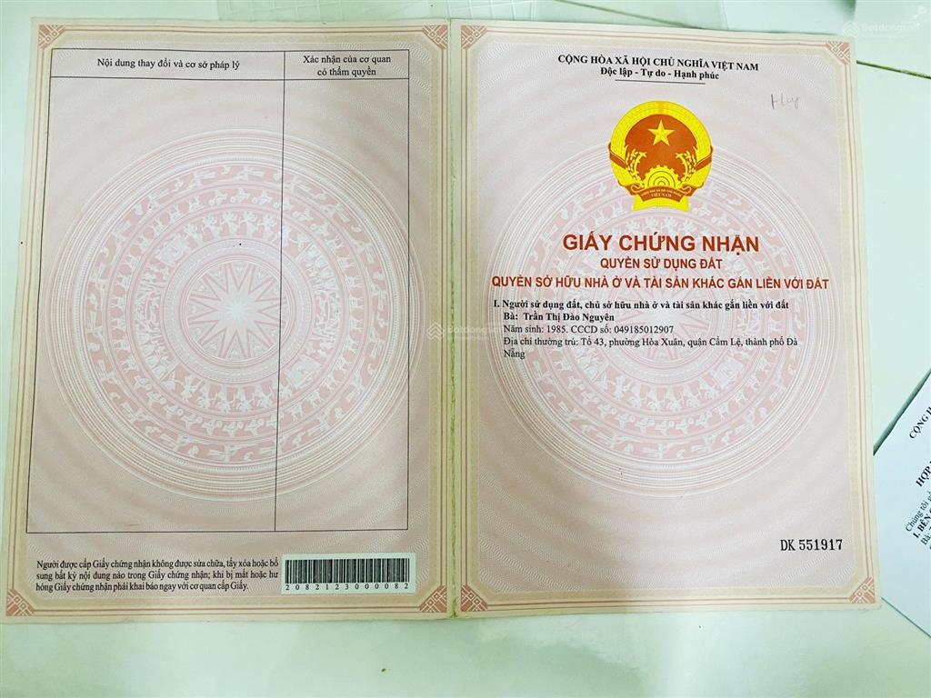 Lô đất bình định bắc thuộc khu dân cư gần nhà dân. gần đường lớn. mua ở hoặc đầu tư lâu dài đều ok
