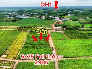 Đất full thổ 5x25m cầu khởi  chỉ 290 triệu alo 0763 914 ***