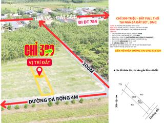 Bán gấp đất nền 175m2 (5x35) xã truông mít, dương minh châu, full thổ, sổ sẵn, giá 399 triệu