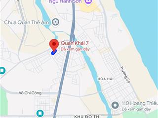 Bán nhanh lô đất  quán khái 7 đối diện nam hoà xuân68m2 ngang 4,5mchỉ 3,x tỷ