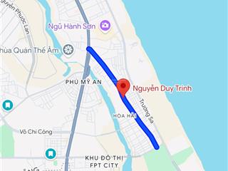 Bán đất 116m2 mt nguyễn duy trinh, hòa hải, ngũ hành sơn, đà nẵng, giá siêu hời chỉ với 50 triệu/m2
