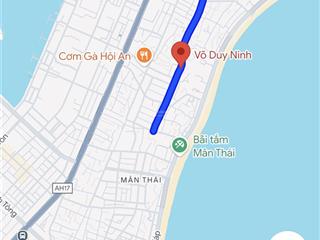 Lô đất mặt tiền võ duy ninhđường 7,5m cách biển chỉ 150m 72m2ngang 5m6,x tỷ