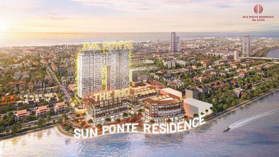 Bán căn 1pn + trần 5m tầng 18 sun ponte residence đà nẵng view biển giá tốt