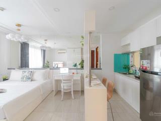Hot căn hộ 40m2  thiết kế hiện đại, tone trắng sang trọng, bảo vệ 24/7  ngay gần cầu công lý