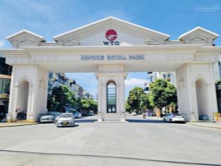 Bán đất đấu giá 93m trong kđt hinode, hoài đức lô góc 3 mặt đường, vỉa hè phân lô, oto giá 14x tr/m