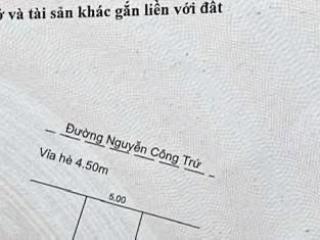 Bán đất đường nguyễn công trứ , dt 116m2 ngang 5m  vuông  cách biển 500m  giá chỉ hơn 14ty