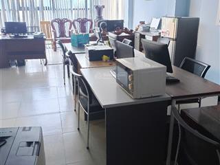 Sàn văn phòng 100m2 đầy đủ bàn ghế (2 phòng)