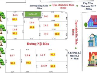 Cần bán dt 80 m full thổ cứ đông xuân sóc sơn