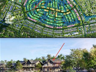 Biệt thự đảo đơn lập góc 3 mặt thoáng, sông rộng, vườn to, vốn tự có chỉ từ 11,5 tỷ