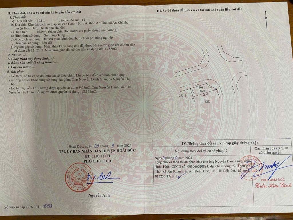 Bán lô góc 46m, DV An Thọ, mấy bước ra vành đai 3.5 siêu tiềm năng