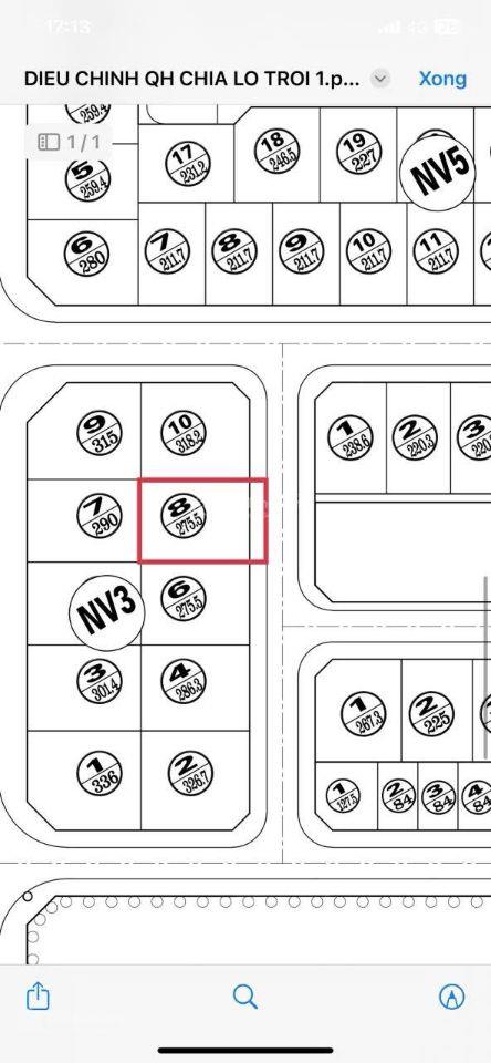 Bán biệt thự NV3, DT 275.5m2 kdt LIDECO, vị trí đẹp, view vườn hoa gần trục trung tâm