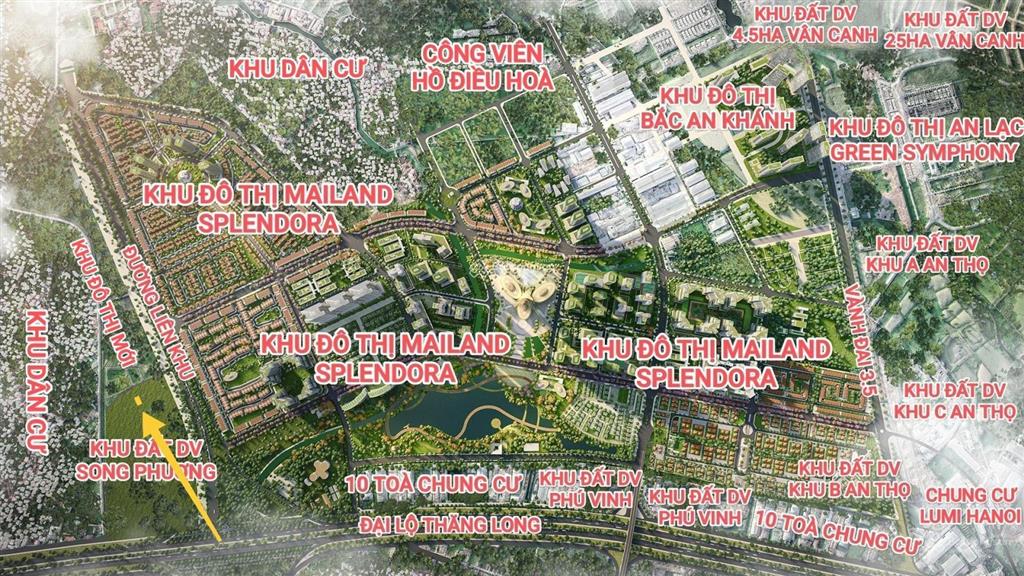 Cắt lỗ! bán gấp đất dịch vụ song phương, hoài đức, dt 48130m2, mt 7m, giá đầu tư