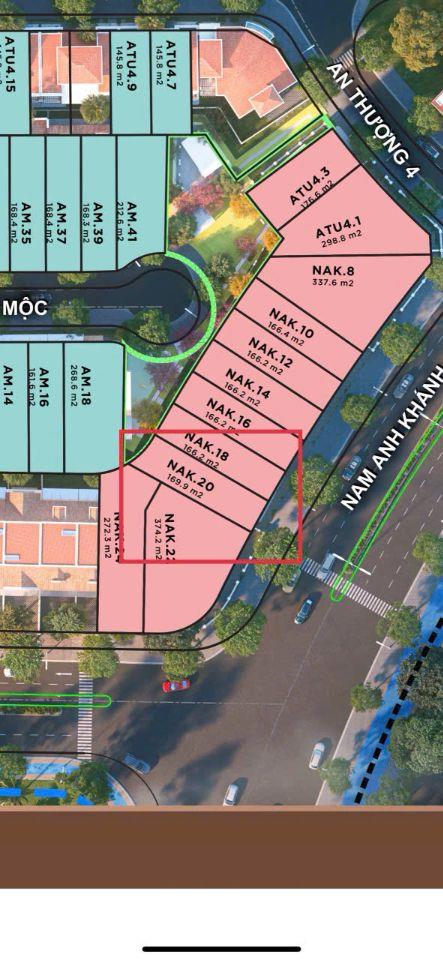 Duy nhất! Shophouse Vista Palma, DT 170m2 trung tâm Nam An Khánh, giá siêu hời chỉ 46.3 tỷ