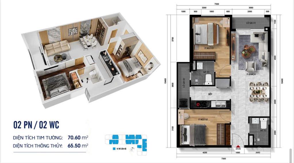 Căn hộ 4 mặt view sông symlife thuận an, 36,8 triệu / m2, 70 m2, 2pn + 2wc, tại hồ chí minh
