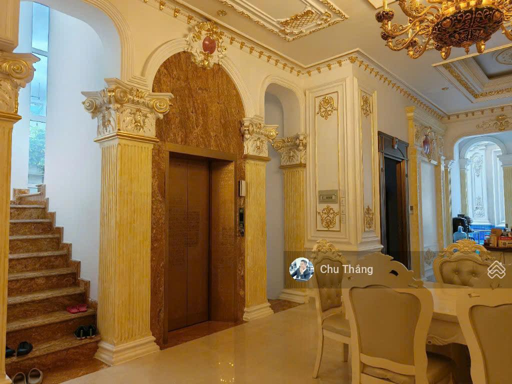 Biệt thự lâu đài duy nhất tại tân bình 2mt hầm 4 lầu thang máy 11x28 giảm ngay 6ty