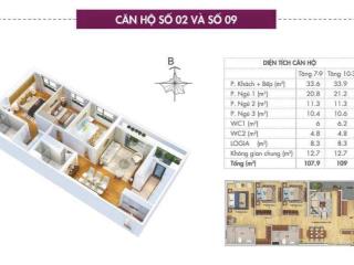 Bán căn hộ element 109m2, 3pn, 2wc, tầng cao, ban công hướng nam,view thành phố siêu đẹp, sẵn sổ đỏ