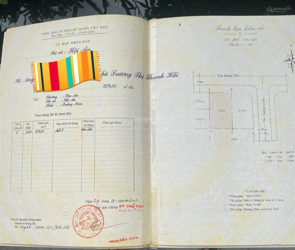 Hai lô liền kề mặt tiền tôn đức thắng, duy nhất tại thị trường hội an
