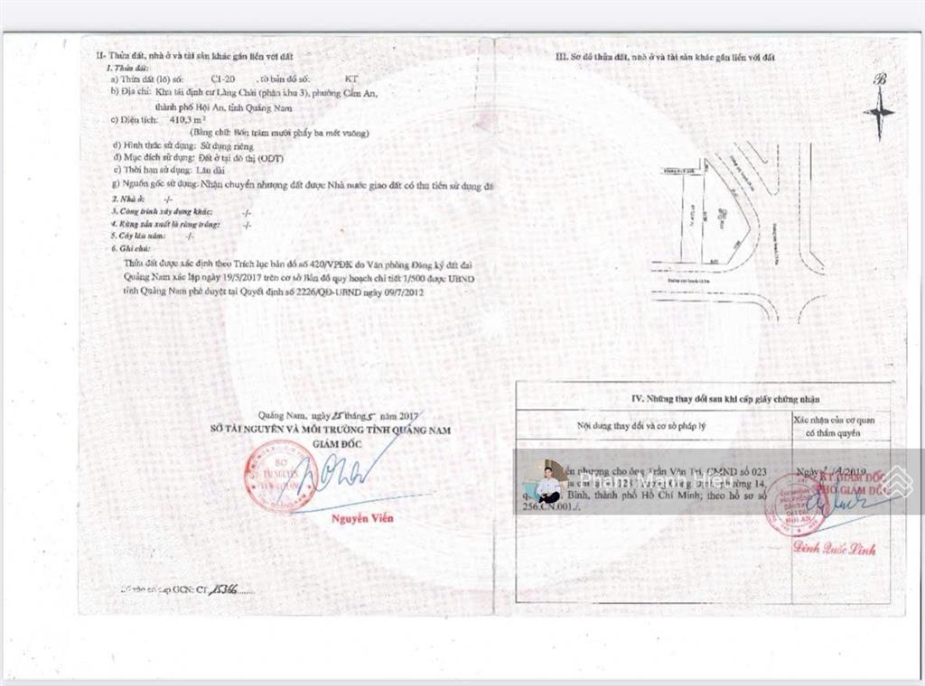 Chính chủ bán lô góc 3 mặt tiền độc nhất siêu vip cạnh sông, sát biển an bàng cẩm an, hội an